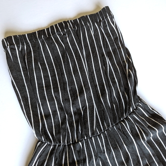 Don't Ask Why Striped Jumpsuit - Black & White - Picture 6 of 10